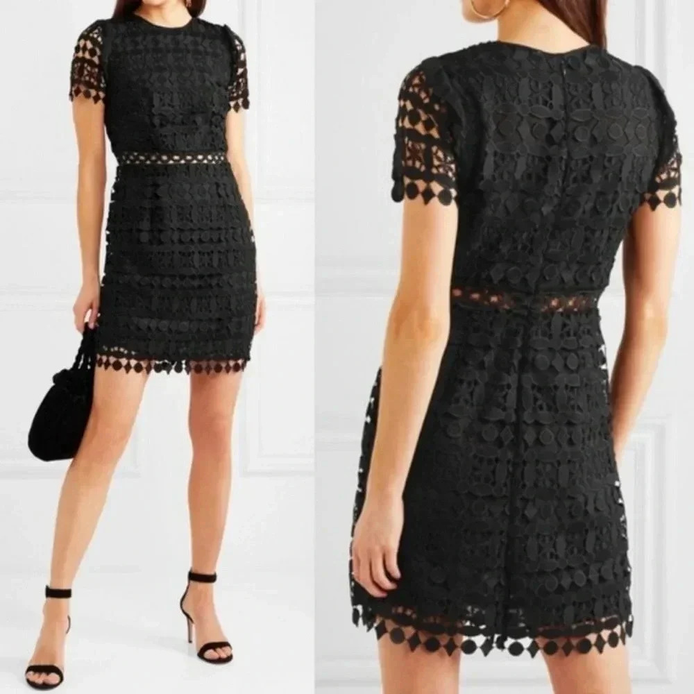 Michael Kors geometric floral lace dress size 0 - Picture 5 of 16